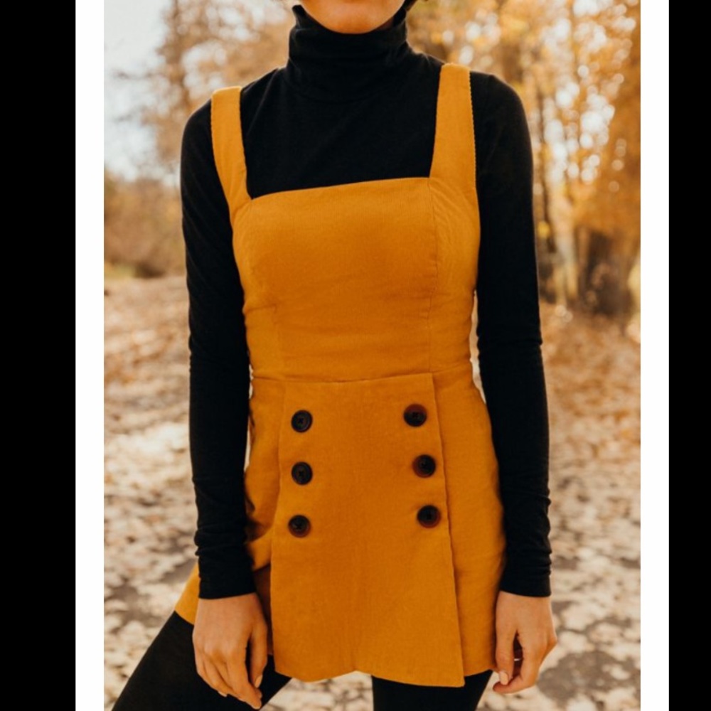 UO Daley cord skort romper